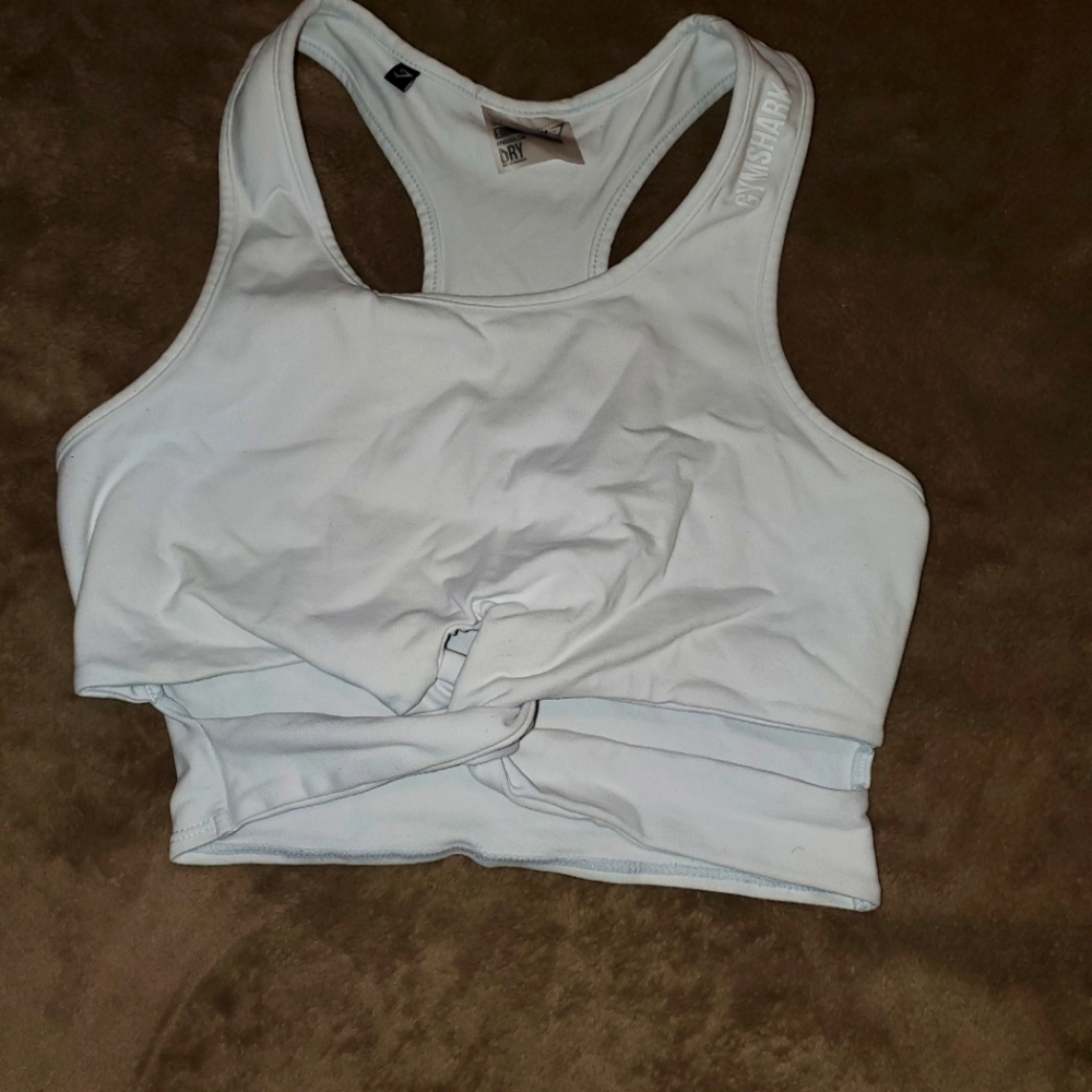 Gym shark crop top
